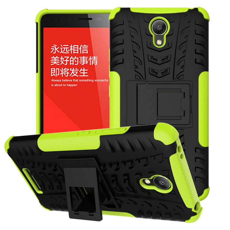 Ốp lưng chống sốc có giá đỡ tiện lợi, kiểu dáng cá tính cho điện thoại Xiaomi Redmi Note 2