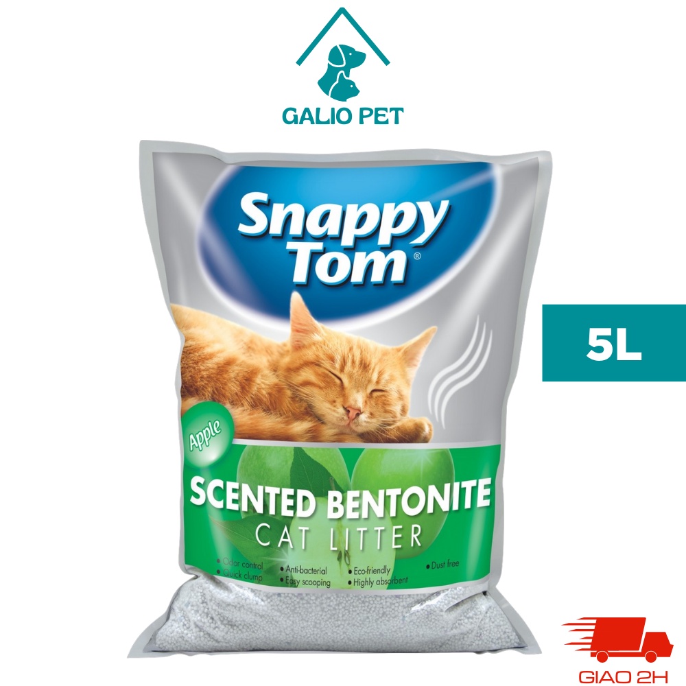 Cát vệ sinh Snappy Tom hương Táo túi 5 Lít