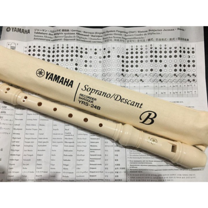 Sáo Dọc Soprano YRS-24B + Bao ( Có TEM  Yamaha )