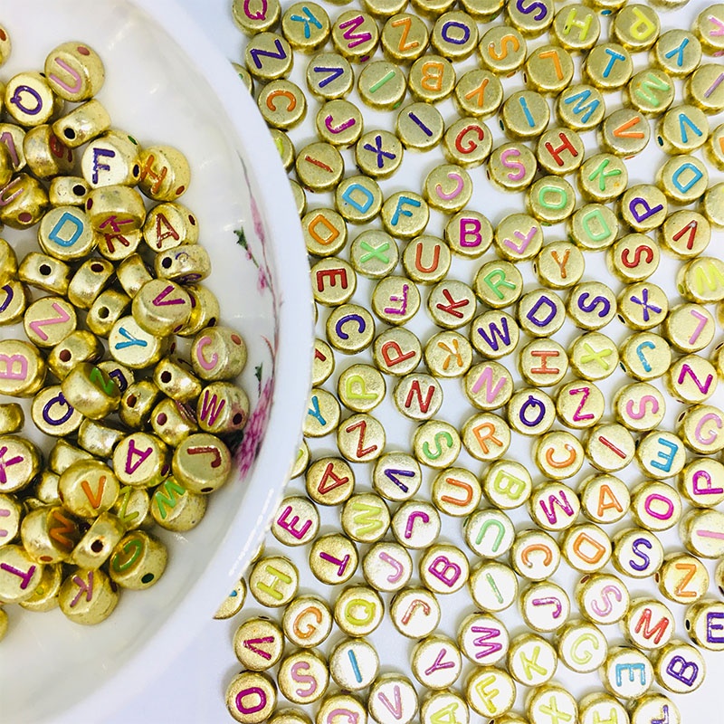 Set 100 Hạt Xỏ Vòng Tay Nhiều Màu Sắc Xinh Xắn