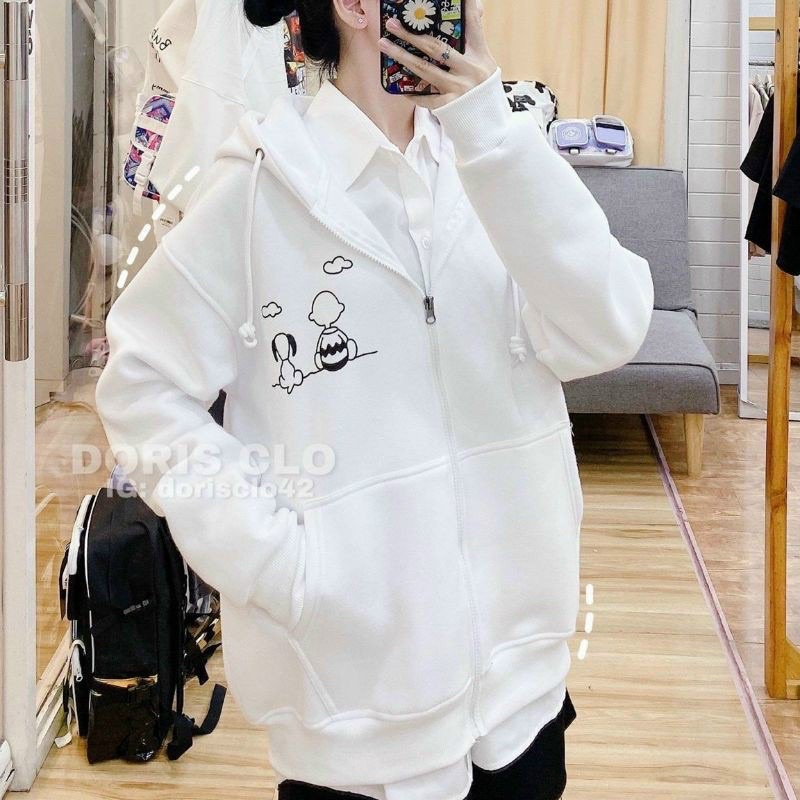 Áo HOODIE IN HÌNH DÂY KÉO UNISEX NAM, NỮ - HDHINHNGUC