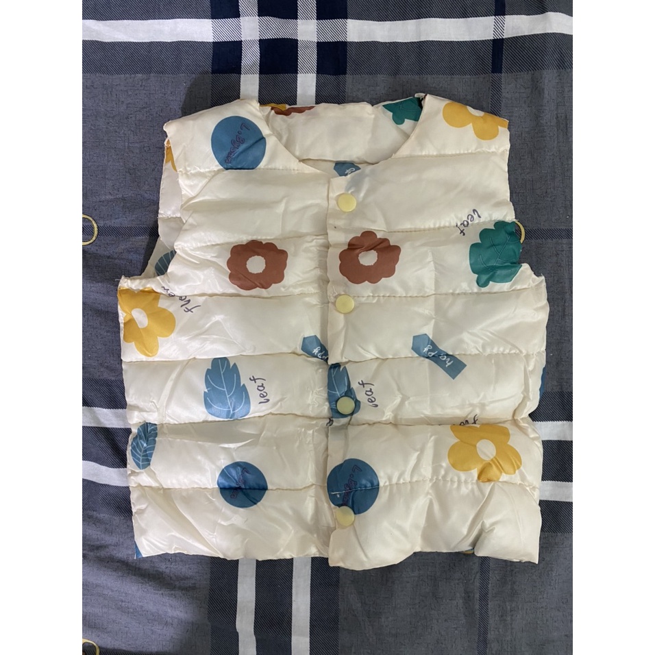 ÁO KHOÁC PHAO 3 LỖ BÉ TRAI GÁI NHỒI BÔNG DÀY DẶN