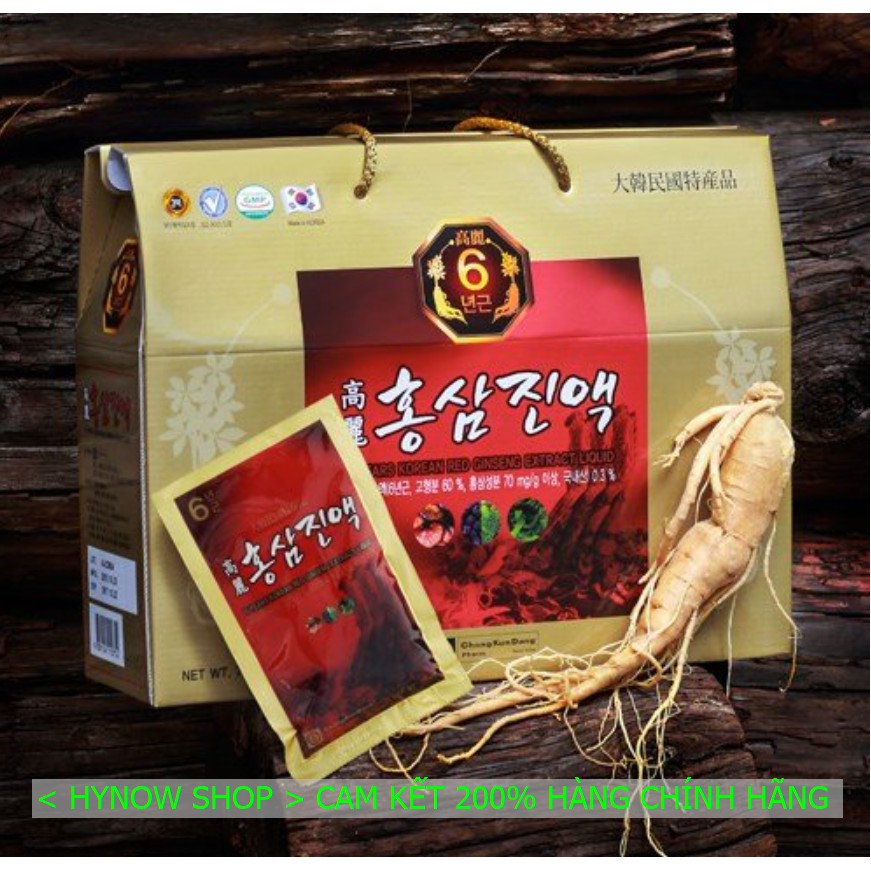 HỒNG SÂM NƯỚC 6 NĂM TUỔI [ DATE MỚI :2023 ] CHONG KUN DANG HÀN QUỐC 70ML x 30 gói | BigBuy360 - bigbuy360.vn