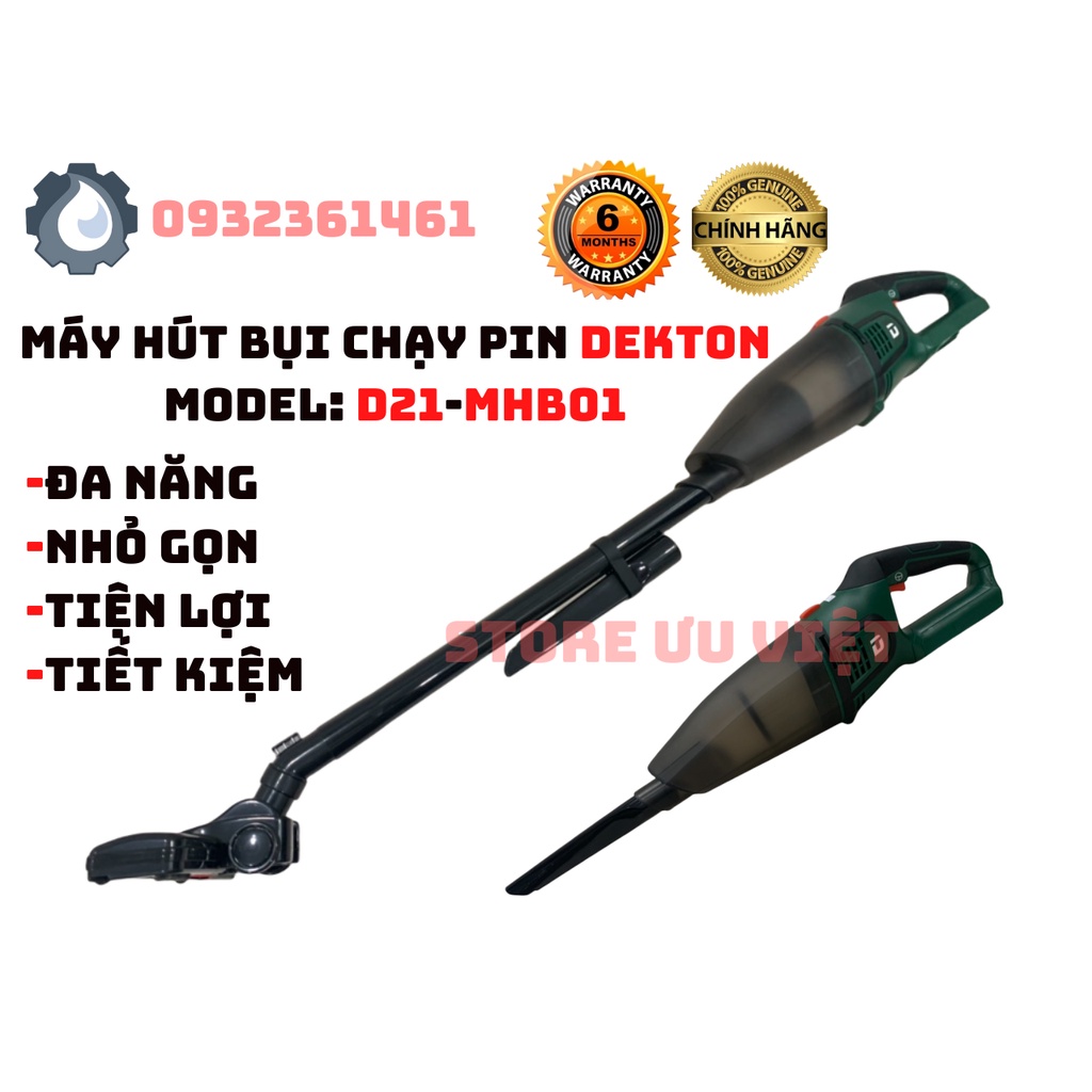 MÁY HÚT BỤI CHẠY PIN DEKTON D21 MHB01 BỘ PIN 2AH HỆ SINH THÁI D21 CHÂN PIN D21 GIÁ TỐT