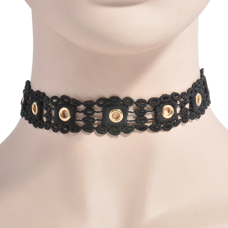vòng cổ Choker Phối Ren Thiết Kế Đơn Giản Cho Nữ