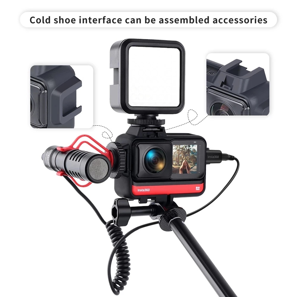 Khung Bảo Vệ Máy Ảnh Kèm 2 Khung Gắn Bảo Vệ Cho Insta360 One RS