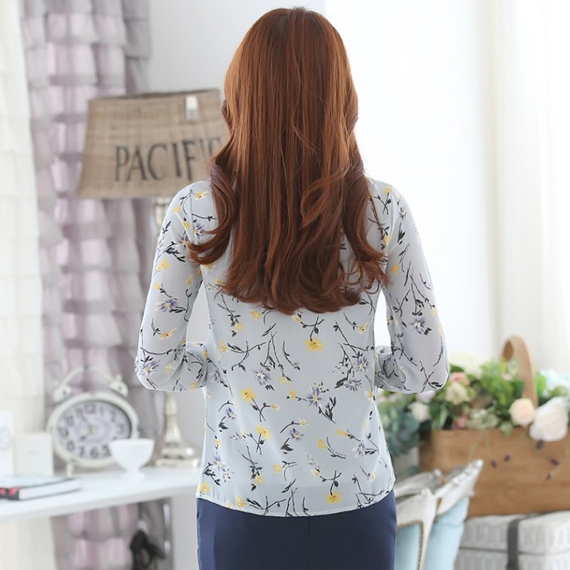 Áo Nữ Tay Dài Họa Tiết Hoa Thời Trang Quyến Rũ