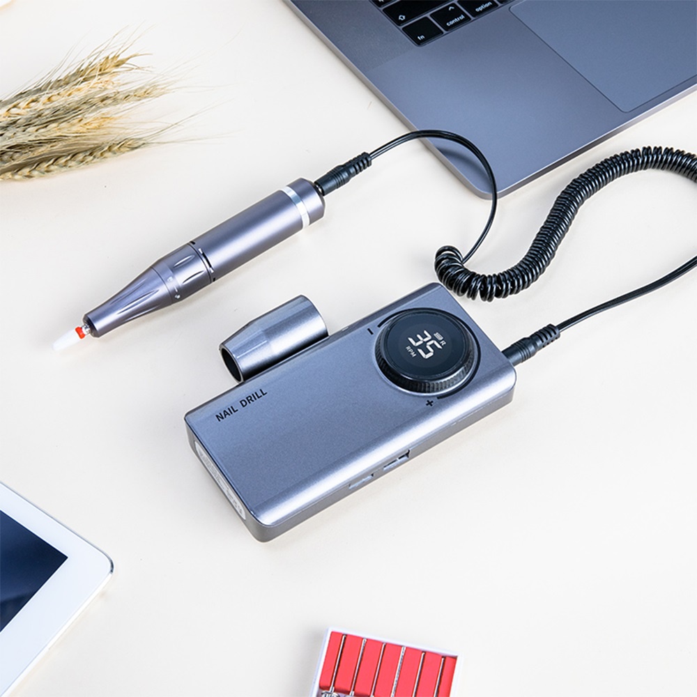 Foreverlily Máy Khoan Móng Tay 35000RPM 30W Màn Hình LCD Có Thể Sạc Lại Tiện Dụng