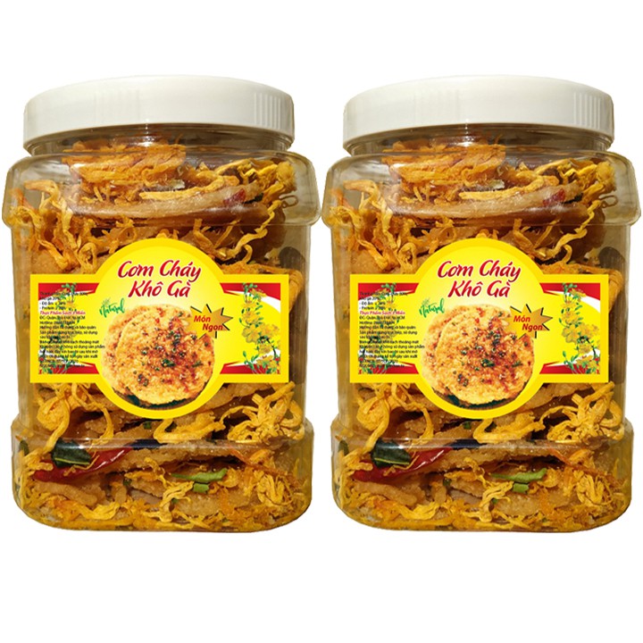 Cơm cháy lắc khô gà lá chanh giòn ngon đậm vị - Hũ 300G hiệu TPS