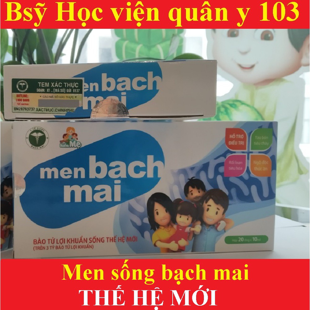 Men sống bạch mai thế hệ mới (dùng cho táo bón,tiêu chảy,kém ăn chậm lớn,men Gold vi sinh)