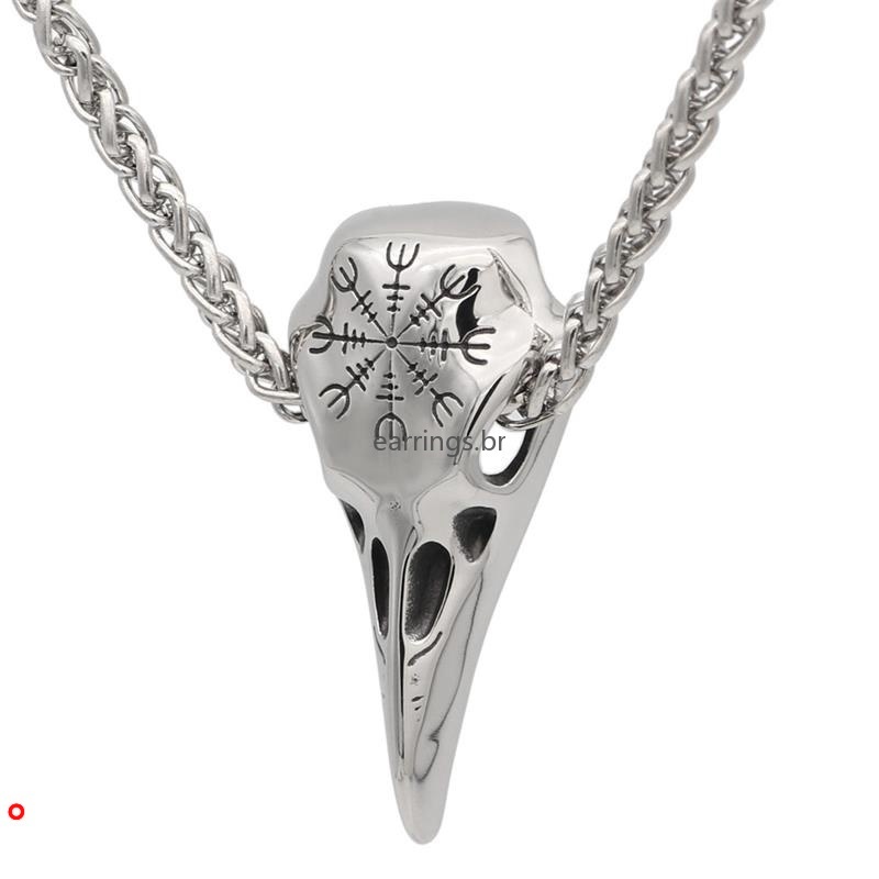 Vòng cổ mặt hình đầu lâu thú độc đáo cho nam