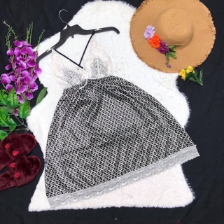 Đầm lụa satin sale 75k