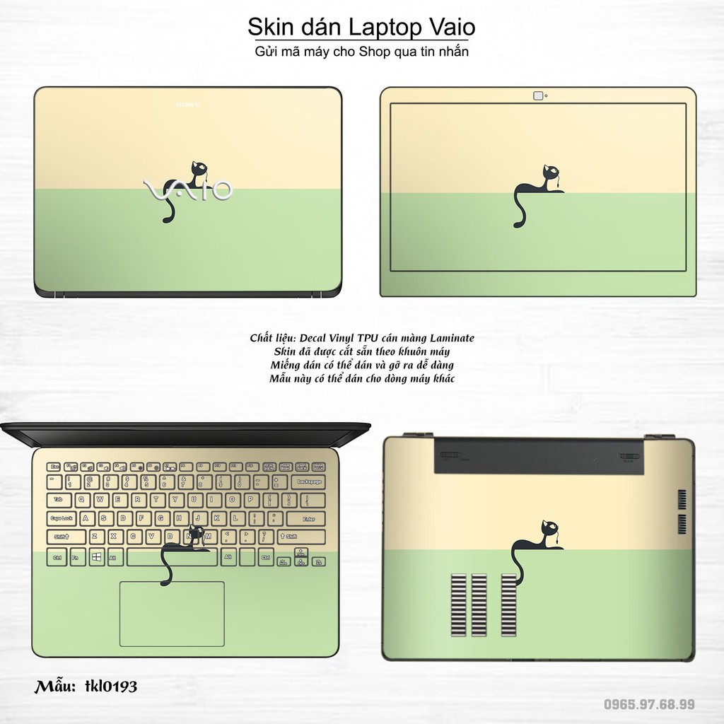 Skin dán Laptop Sony Vaio in hình thiết kế _nhiều mẫu 5 (inbox mã máy cho Shop)