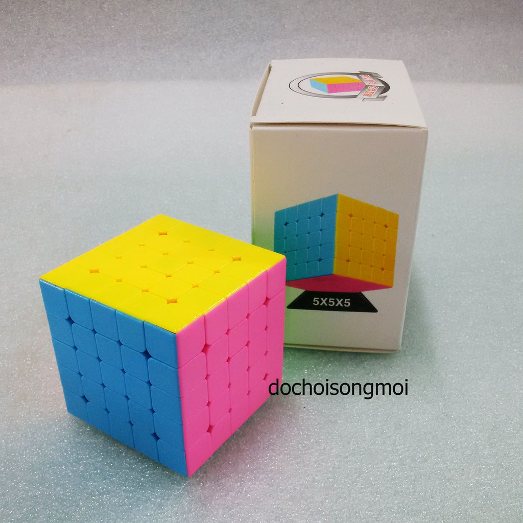 (Hàng Cao Cấp) Đồ Chơi Rubik 5x5 Rèn Luyện Trí Não Nhựa Đẹp, Cực Trơn
