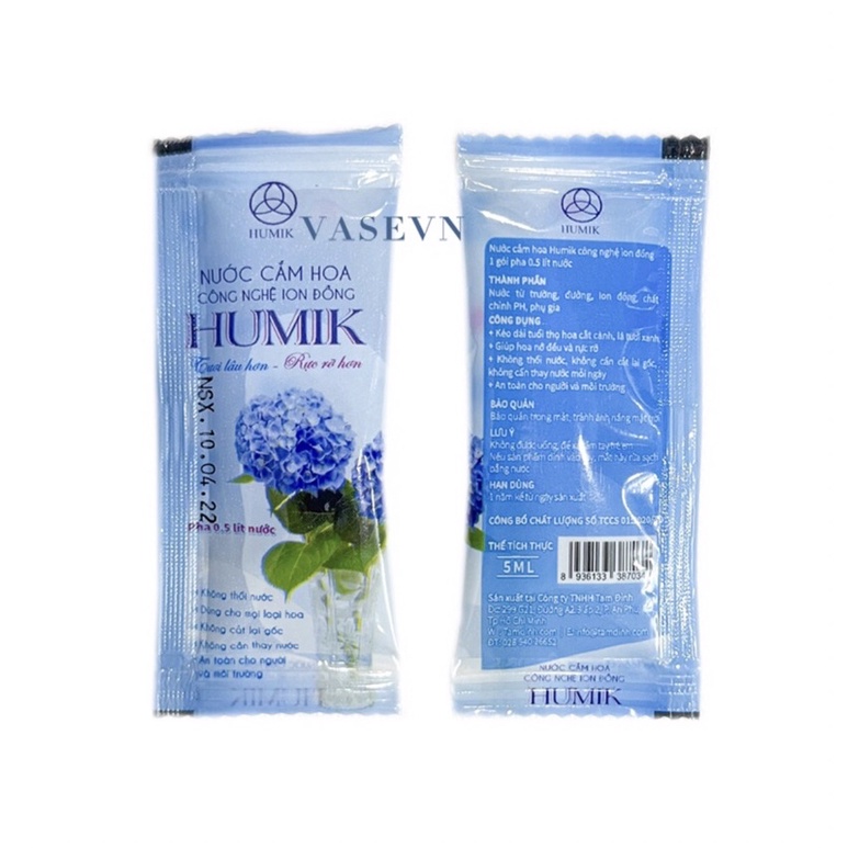 Nước cắm hoa Humik gói 5ml - 10 gói 5ml