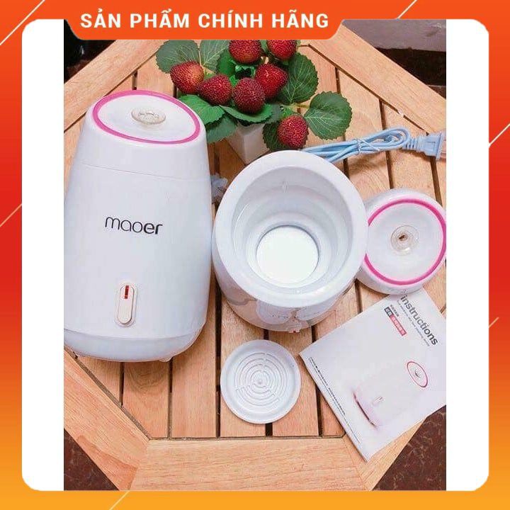 MÁY XÔNG DA MẶT THẢO DƯỢC,HOA QUẢ TƯƠI TỰ ĐỘNG 2 IN 1 MAOER [FREESHIP]