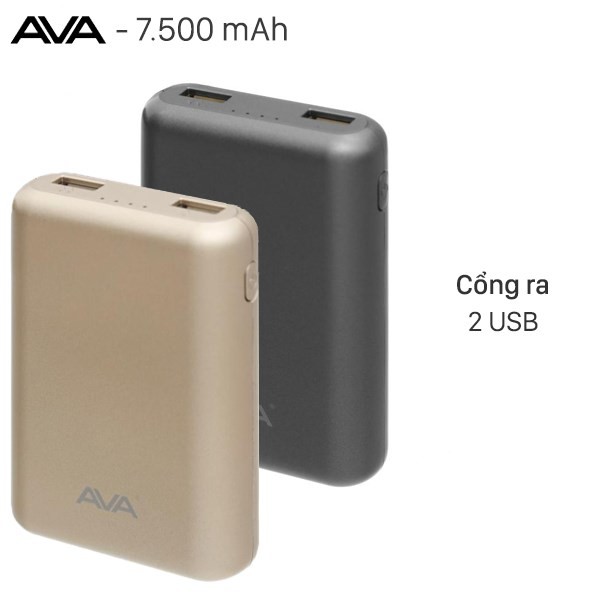 Pin sạc dự phòng 7500mAh AVA DS630