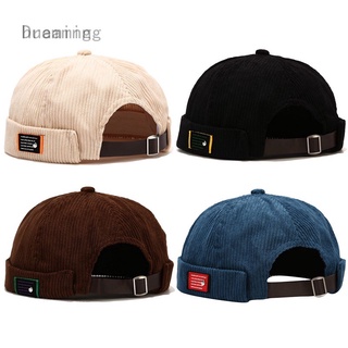 Huaming Mũ Beanie Vải Nhung Phong Cách Retro Cho Nam