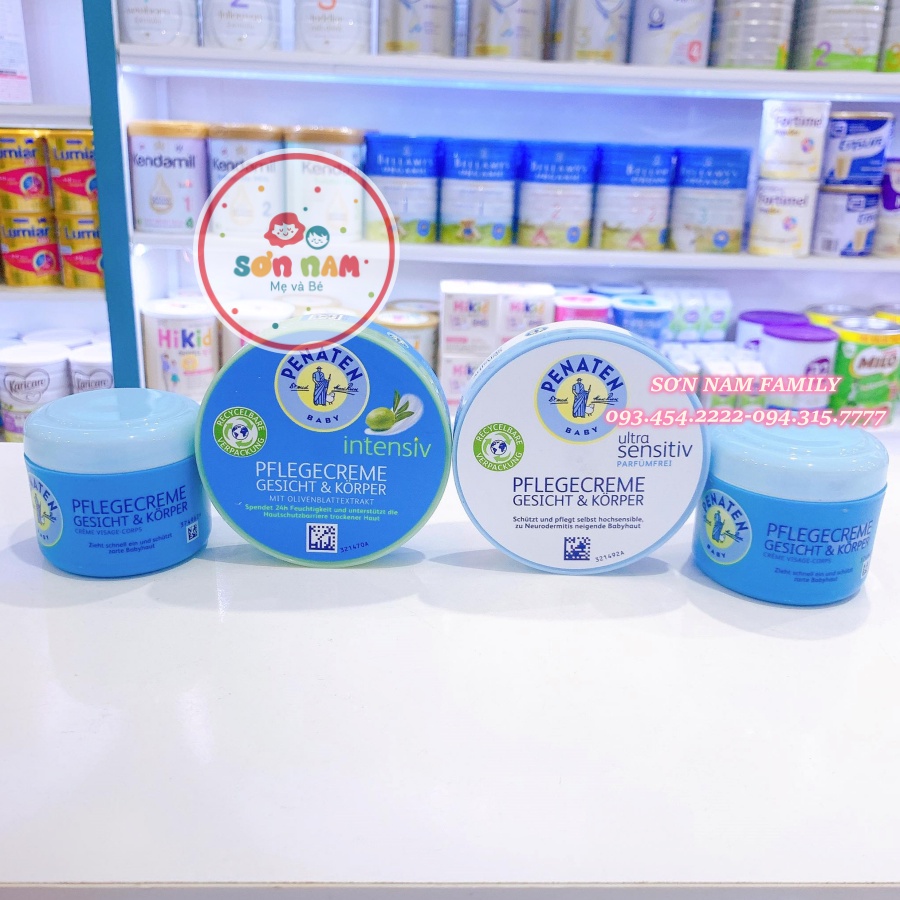 Kem Dưỡng Ẩm PENATEN PflegeCreme Đức Cho Bé Da Thường, Da Nhạy Cảm, Da Siêu Nhạy Cảm