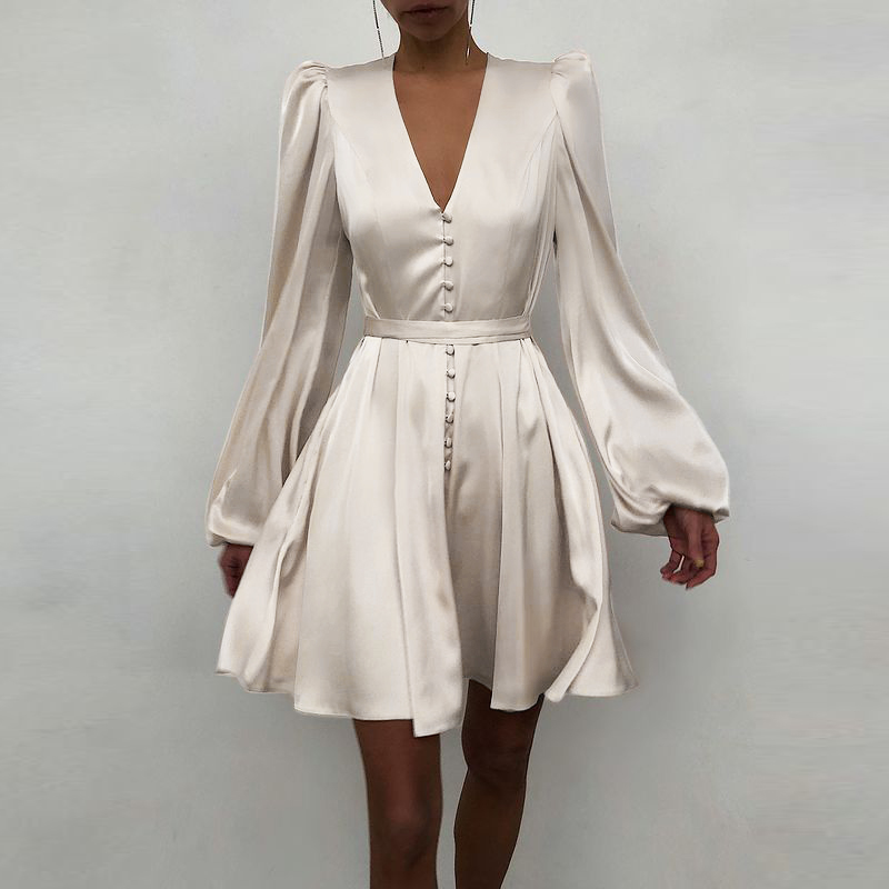 Đầm Nữ Celmia Tay Dài Cổ Chữ V Quyến Rũ Sang Trọng Thời Trang | BigBuy360 - bigbuy360.vn