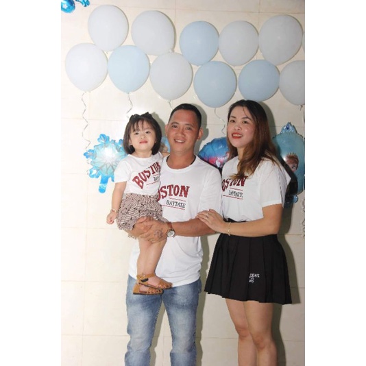 Áo phông gia đình 3/4/5/6 người mẫu BOSTON vải đẹp cam kết giá rẻ. Familystore