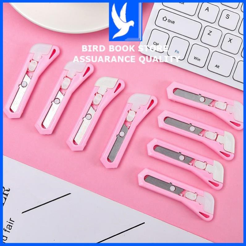 Dao rọc giấy mini màu hồng 𝑭𝒓𝒆𝒆𝒔𝒉𝒊𝒑 Birdbook