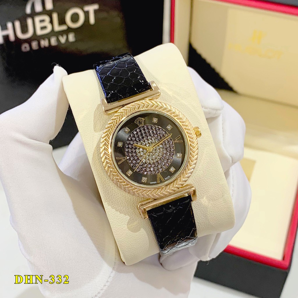 Đồng hồ nữ Versace mặt tròn dây da cao cấp tặng hộp DHN332 vân_anh_shop | BigBuy360 - bigbuy360.vn