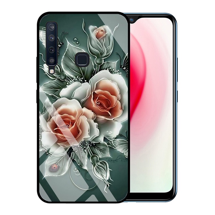 &quot;Ốp lưng Samsung A9 2018  &quot; Mặt kính 3D sang trọng_Không Nhòe, Không Phai Hình mới ( Tim shop )