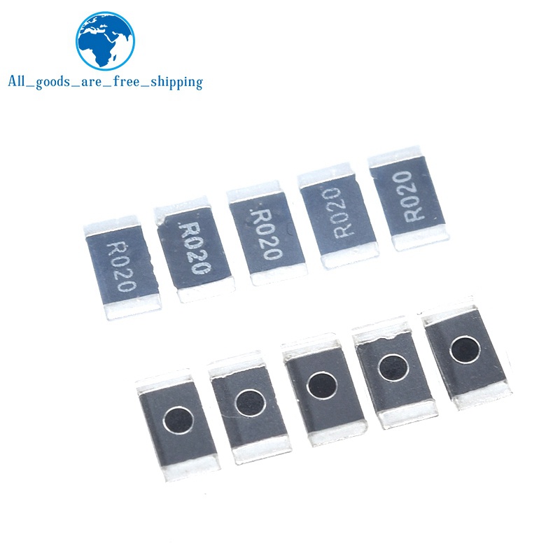 Set 50 Điện Trở Hợp Kim 2512 SMD 10 Kích Thước Khác Nhau R001 R002 R005 R008 R015 R020 R025 R050 R100