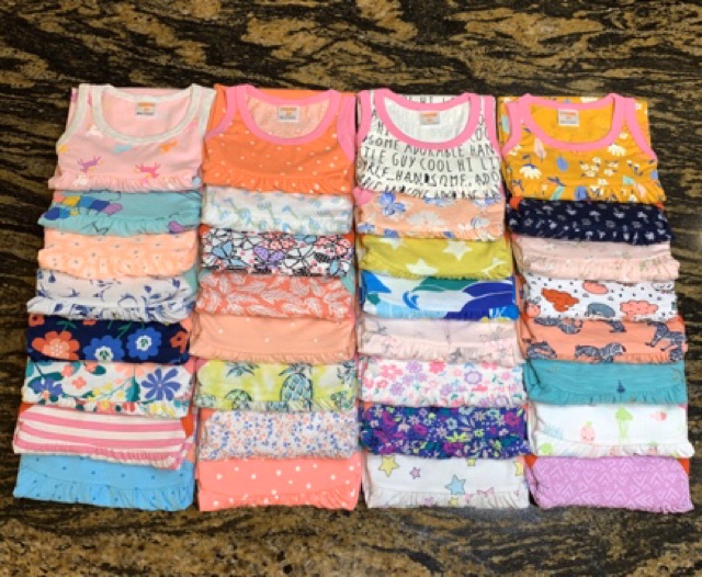 Váy cotton xuất sát nách xinh yêu, mát mẻ cho bé gái - VC