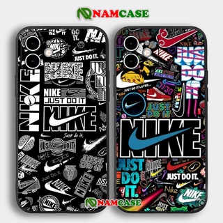 Ốp lưng iPhone Nike cạnh viền vuông silicon mềm dẻo bảo vệ camera cho