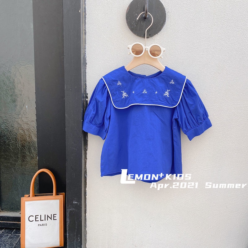 Set Áo Thun Ngắn Tay Và Quần Ống Rộng Thời Trang Mùa Hè Cho Bé Gái