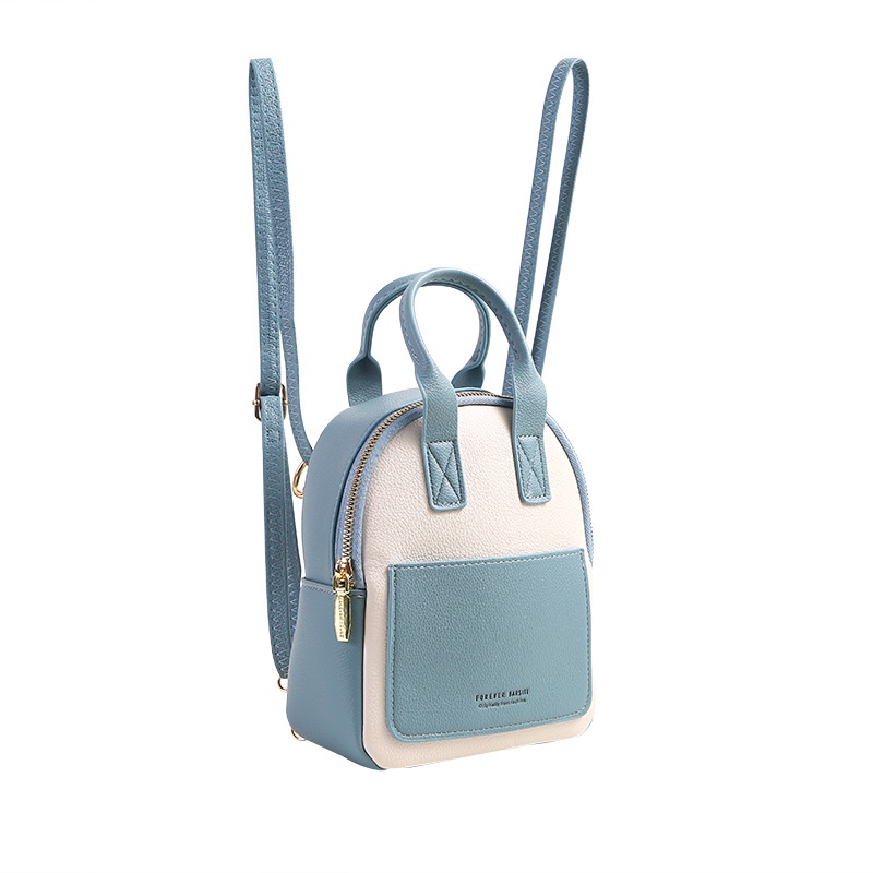 Túi Đeo Chéo Mini Phối Màu Tương Phản Thời Trang Hàn Quốc Cho Nữ