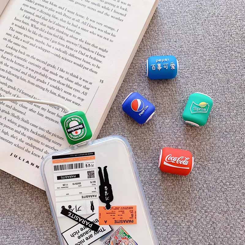 Dụng Cụ Quấn Bảo Vệ Dây Cáp Sạc / Tai Nghe USB Hình Hoạt Hình Dễ Thương