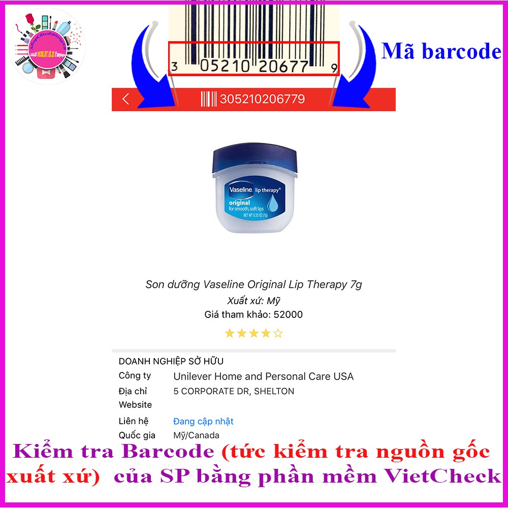 Dưỡng VASELINE 100% PURE PETROLEUM JELLY 49g/7g USA ( Son / Sáp) | BigBuy360 - bigbuy360.vn