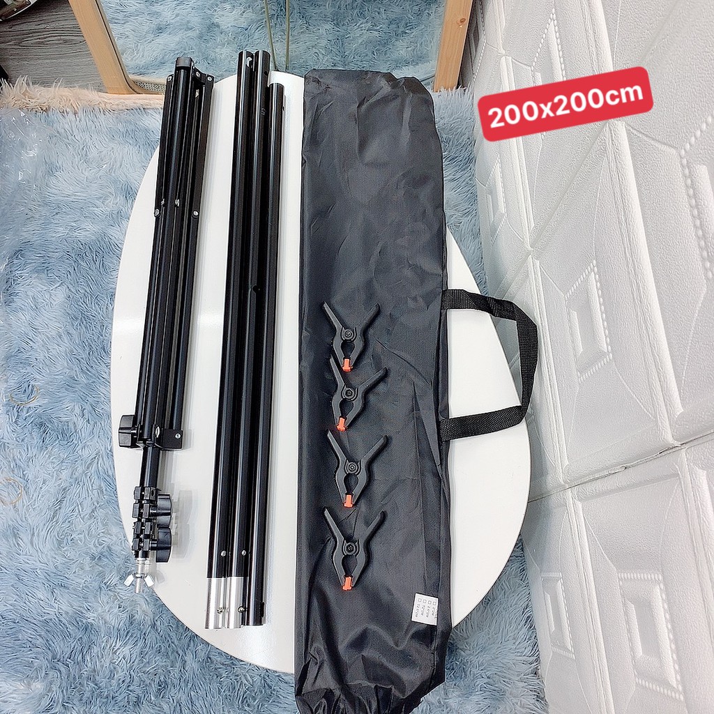 Khung giá treo phông chụp ảnh sản phẩm thương mại điện tử treo giấy PVC nhiệt 3 in 1 2X01