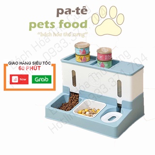 Bộ Khay bát ăn uống tự động thông minh cho thú cưng chó mèo 3 trong 1/ Bộ Bát ăn