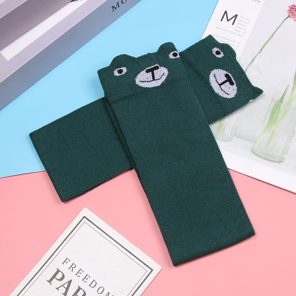Vớ Giữ Ấm Đầu Gối Chất Liệu Cotton Cho Bé Gái