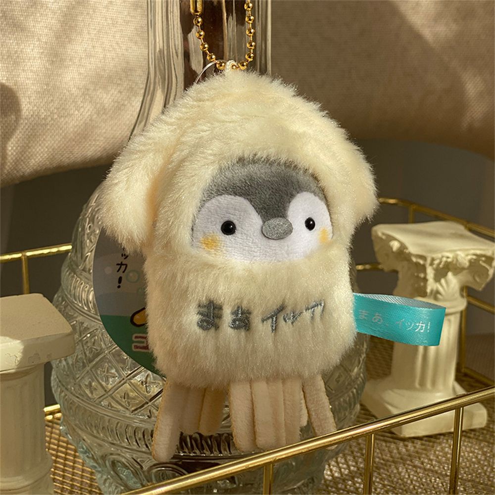Móc khóa hình chim cánh cụt nhồi bông dễ thương xinh xắn kích thước 8cm
