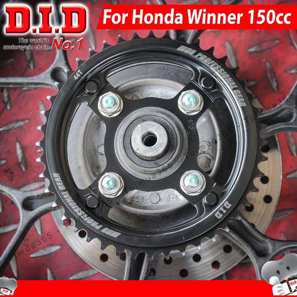 Nhông sên dĩa DID Winner 150cc nhông 15T dĩa 44T – Sên phốt cao su 131L TFX ( Thái Lan )