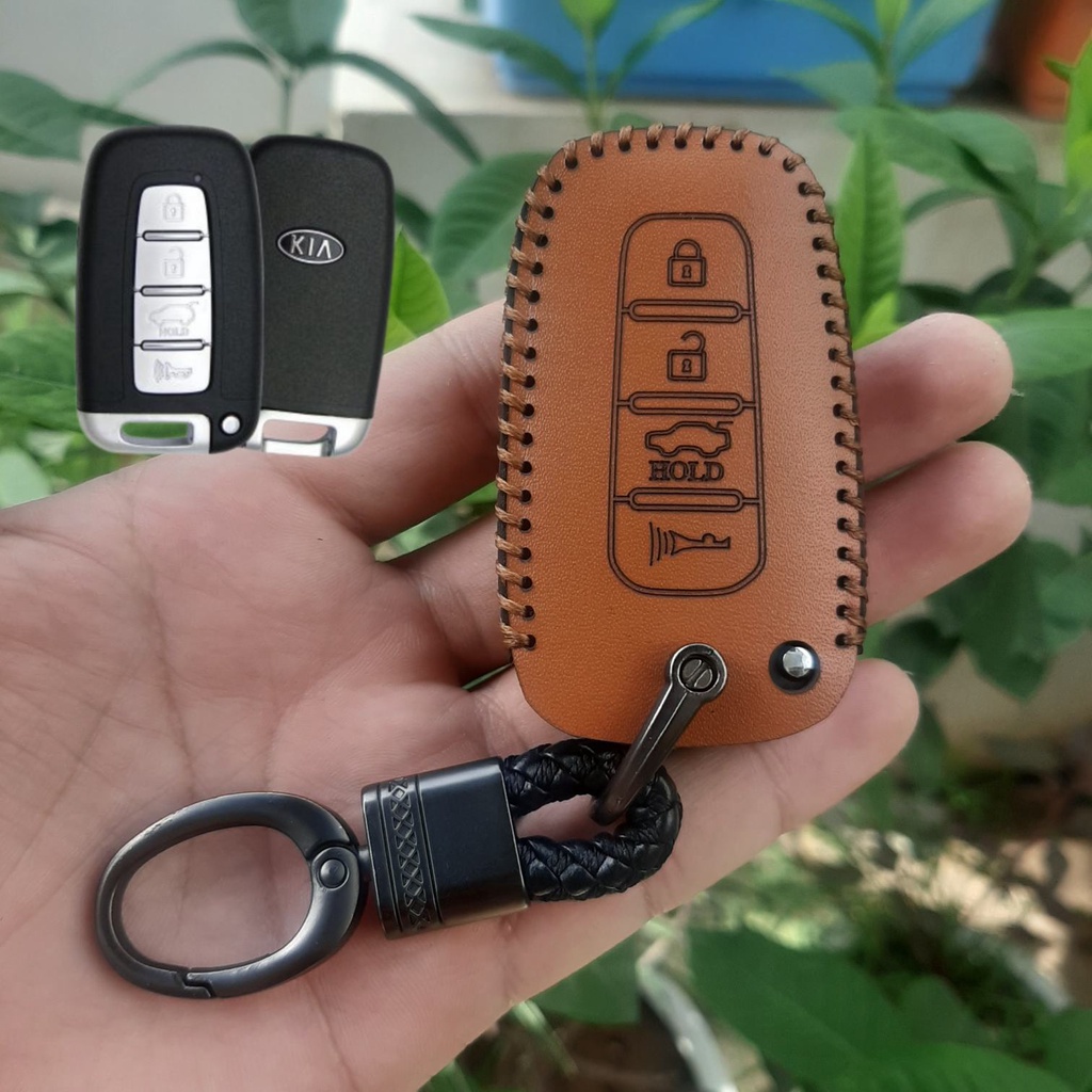 ( DA THẬT ) Bao Da Chìa Khóa ô tô KIA FORTE D a B ò Thật, Giá tận Xưởng, Bảo hành 2 năm, khắc tên và sđt chủ xe