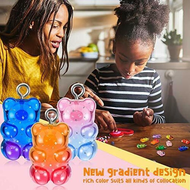 Set 10/50 Mặt Dây Chuyền Kim Sa Hình Gấu Gummy