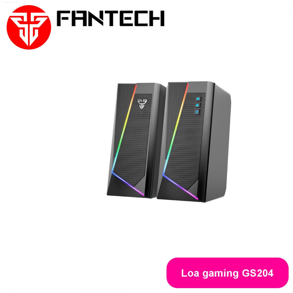 Loa Vi TÍnh Gaming Fantech GS204 RUMBLE LED RGB 7 Chế Độ Hỗ Trợ Kết Nối Bluetooth 5.0 Và AUX 3.5mm