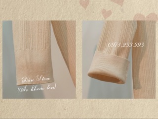 Áo khoác mỏng- lỗ- dệt kim