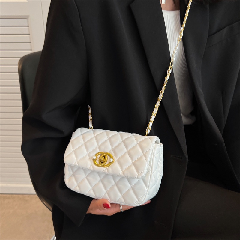 IELGY Fashion Ladies Rhombus Chain Crossbody Shoulder Bag