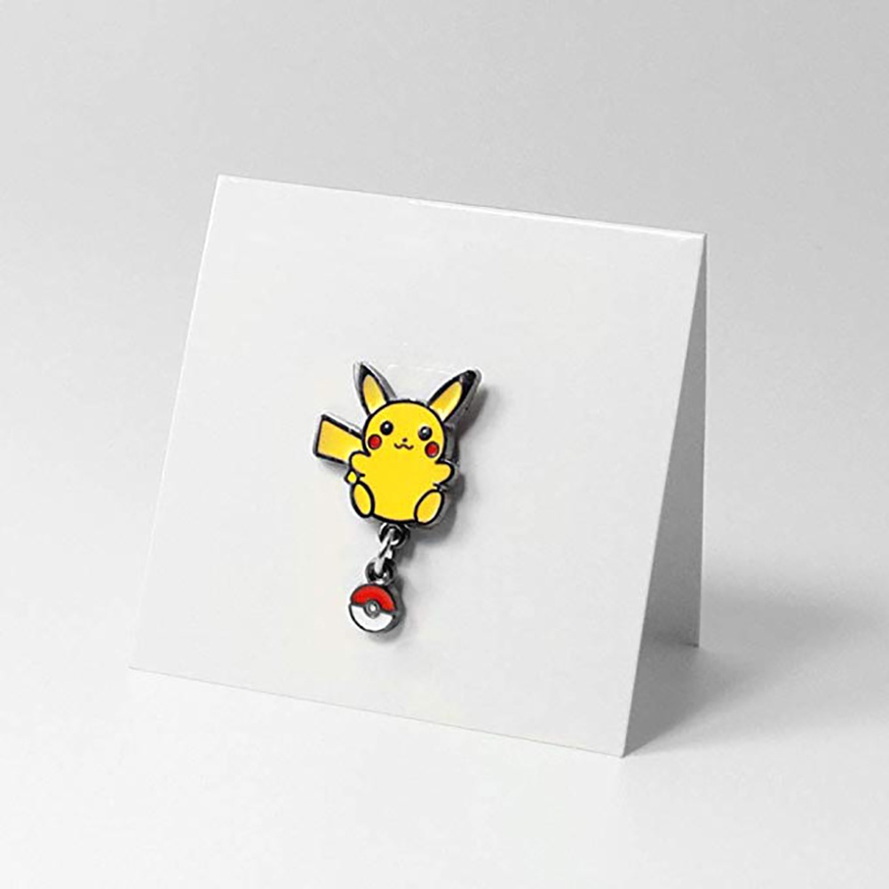 YOML✔Metal Mini Unisex Pikachu Pokemon Brooch Pin Scarves Shawl Clip Badge Decor