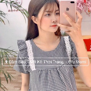 Váy bầu kẻ tay lỡ V35