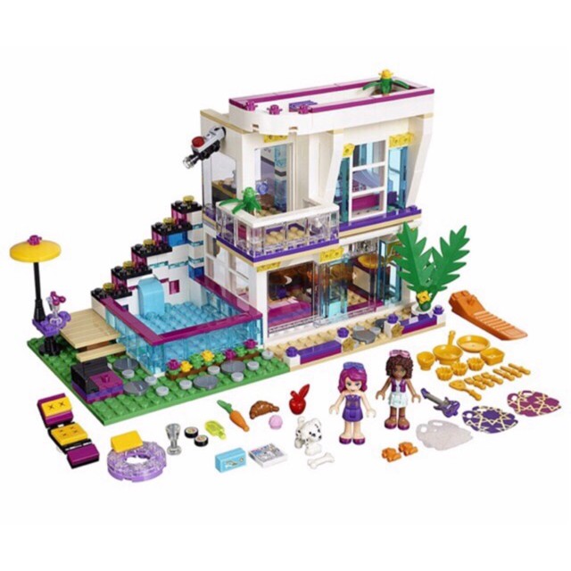 Bộ lego Friends bela 10498/ lepin 01064/ Sx3008 / Tenma 3013 Biệt thự friend liv