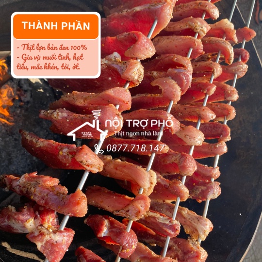 Thịt lợn khô xé nhỏ | Đặc Sản Thịt Lợn gác bếp Nội Trợ Phố | thơm ngon chuẩn vị 5⭐(100g) | Tặng CHẲM CHÉO ĐỈNH | BigBuy360 - bigbuy360.vn