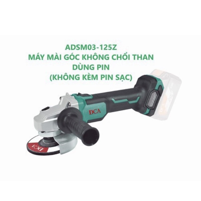 THÂN MÁY MÀI GÓC DÙNG PIN DCA - ADSM03-125Z ( Ko bao gồm pin + sạc )